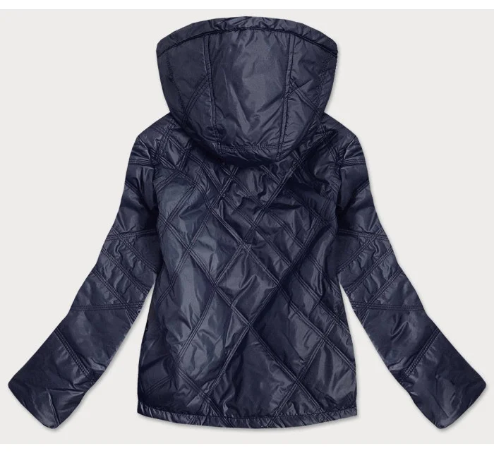 Tmavě modrá lehká dámská bunda model 16147632 - BH FOREVER Tmavě modrá lehká dámská bunda model 16147632 - BH FOREVER