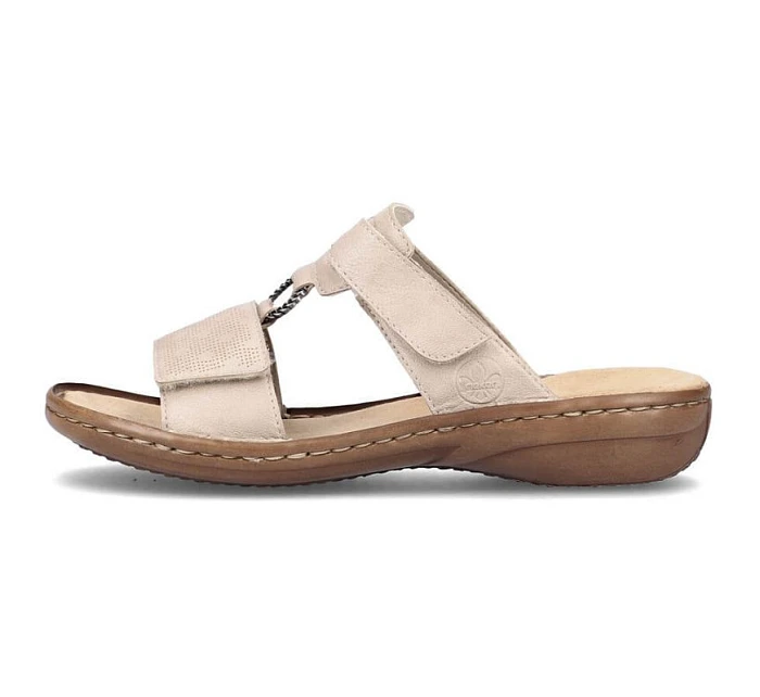 Pohodlné žabky W model 22050680 beige - Rieker