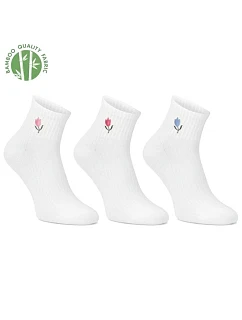 Dámské vysoké krémové bambusové ponožky model 22097400 - FILIPPO