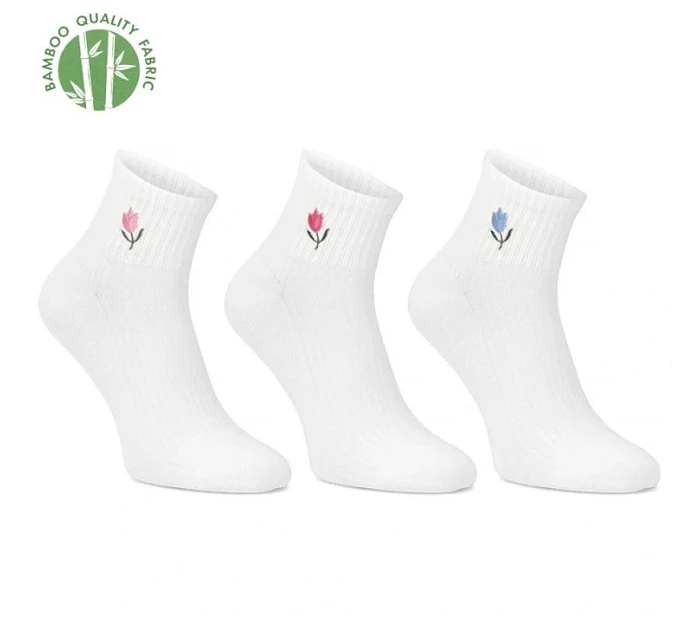 Dámské vysoké krémové bambusové ponožky model 22097400 - FILIPPO