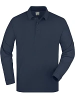JN 22 Piqué polo s dlouhým rukávem z těžké bavlny model 22514873 navy - Daiber JN 22 Piqué polo s dlouhým rukávem z těžké bavlny model 22514873 navy - Daiber