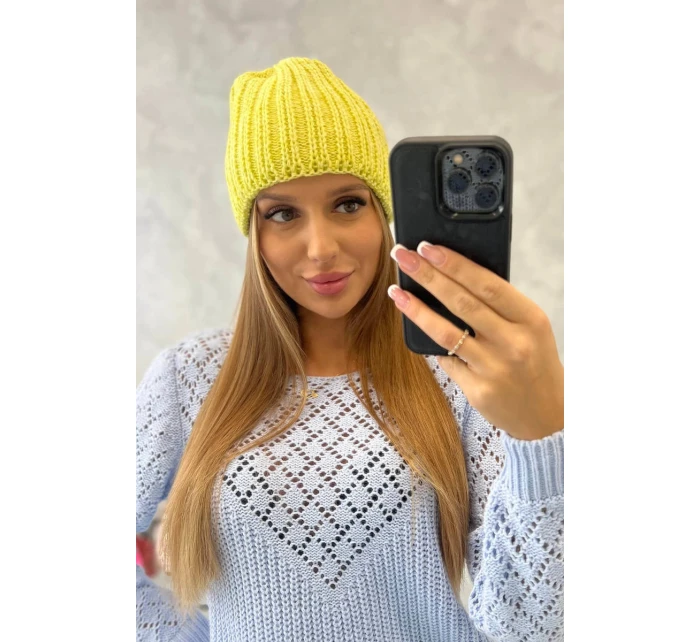 Dámska čiapka Rebecca K345 yellow Dámska čiapka Rebecca K345 yellow