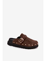 z semiše na platformě s a přezkou Big Star Čokoládové model 22100931 - Big Star Shoes