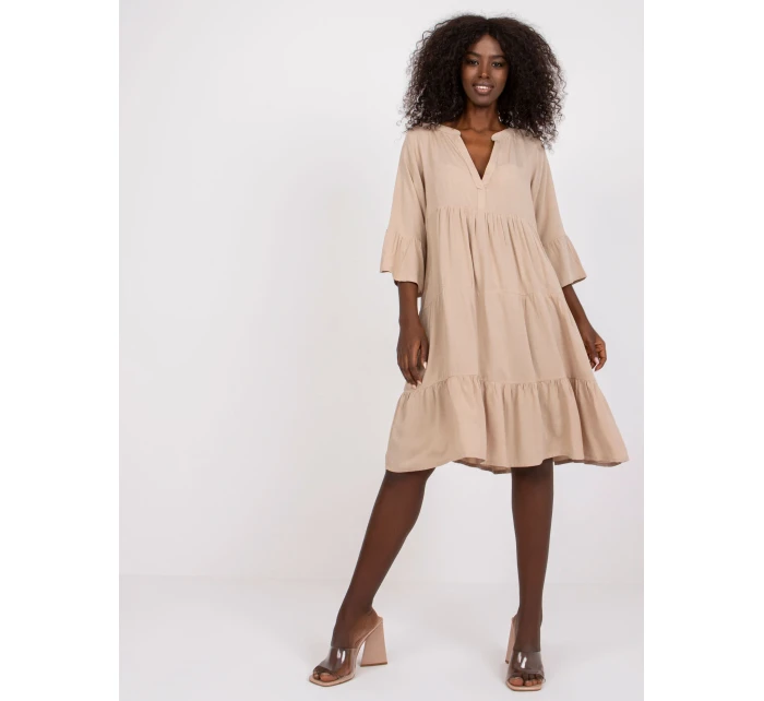 Dámske šaty-D73761M30214A2-béžové