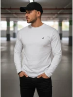 Pánské bílé tričko s dlouhým rukávem Dstreet model 21971872 - FashionStreet Pánské bílé tričko s dlouhým rukávem Dstreet model 21971872 - FashionStreet