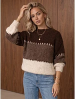 Sweter damski w  brązowy model 22542371 - FashionStreet