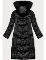 Černá dlouhá vypasovaná zimní bunda model 21246701 - S'WEST