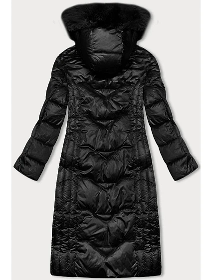 Černá dlouhá vypasovaná zimní bunda model 21246701 - S'WEST