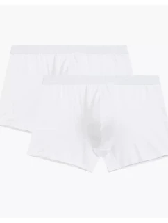 Pánske boxerky 2 pack 016 white - Atlantic