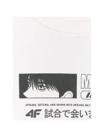 Chlapčenské tričko oversize s potlačou 4F 4FJRAW25TTSHM3065-10S Chlapčenské tričko oversize s potlačou 4F 4FJRAW25TTSHM3065-10S