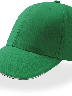 Sport Sandwich 6 panelová kšiltovka  green/white model 22479522 - Atlantis Headwear