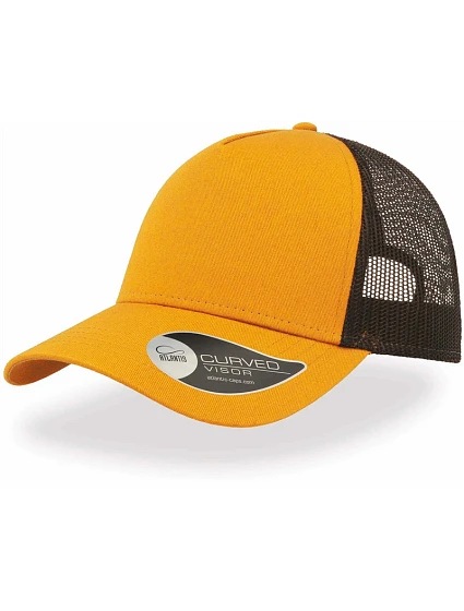 Atlantis Headwear Rapper Cotton 5-panelová truckerová čiapka „Rapper“ 33.8020 horčicová/čierna Atlantis Headwear Rapper Cotton 5-panelová truckerová čiapka „Rapper“ 33.8020 horčicová/čierna