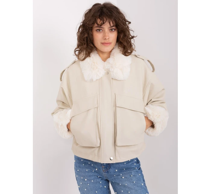 Kurtka NM KR jasny beżowy model 19011859 - FPrice Kurtka NM KR jasny beżowy model 19011859 - FPrice