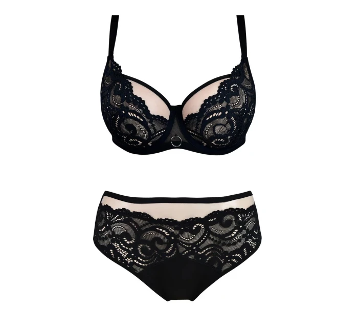 Dámska podprsenka TANGO 01076 Čierna s béžovou - Mediolano Dámska podprsenka TANGO 01076 Čierna s béžovou - Mediolano