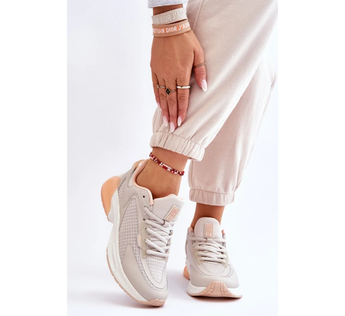 Wygodne Buty Sportowe Memory Foam System Big Star LL274336 Beżowe Wygodne Buty Sportowe Memory Foam System Big Star LL274336 Beżowe