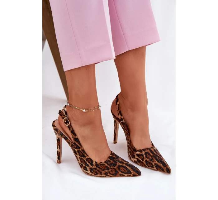 Zdobené Sandály Na  Hnědé model 21696394 - Boto