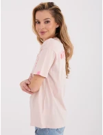 T shirt model 21795579 jasny różowy - FPrice