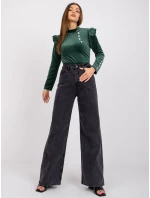 Blúzka DHJ BZ 6533A.44P tmavo zelená Blúzka DHJ BZ 6533A.44P tmavo zelená