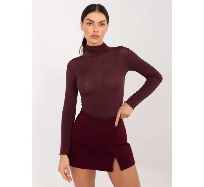 Bluzka IT BZ model 21788999 bordowy - FPrice Bluzka IT BZ model 21788999 bordowy - FPrice