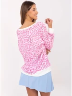 Blúzka MI BZ M742.86 bielo-ružová Blúzka MI BZ M742.86 bielo-ružová