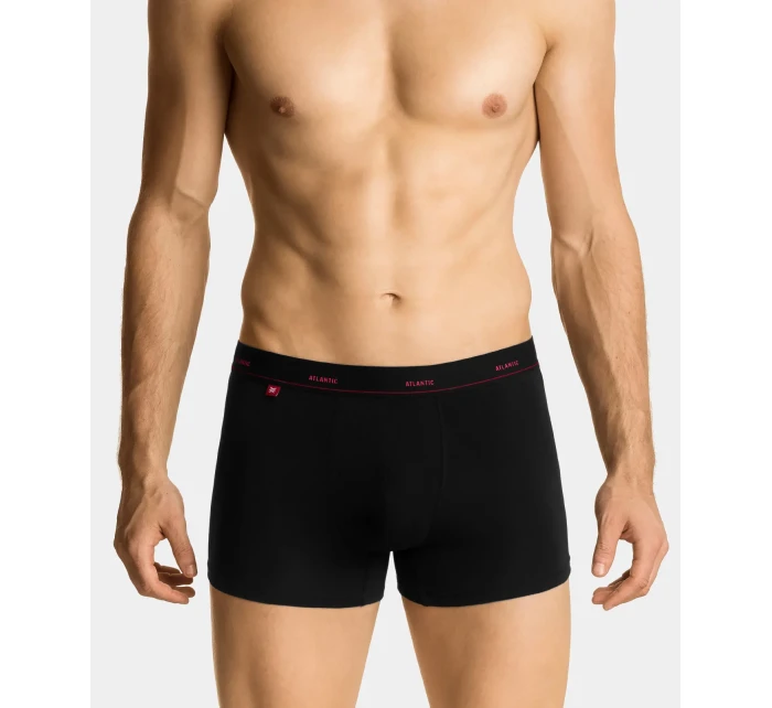 Kvalitné pánske boxerky ATLANTIC PREMIUM - čierne