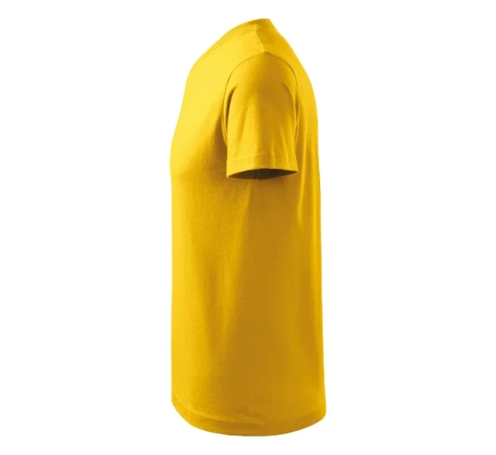 Tričko s výstrihom do V unisex žlté