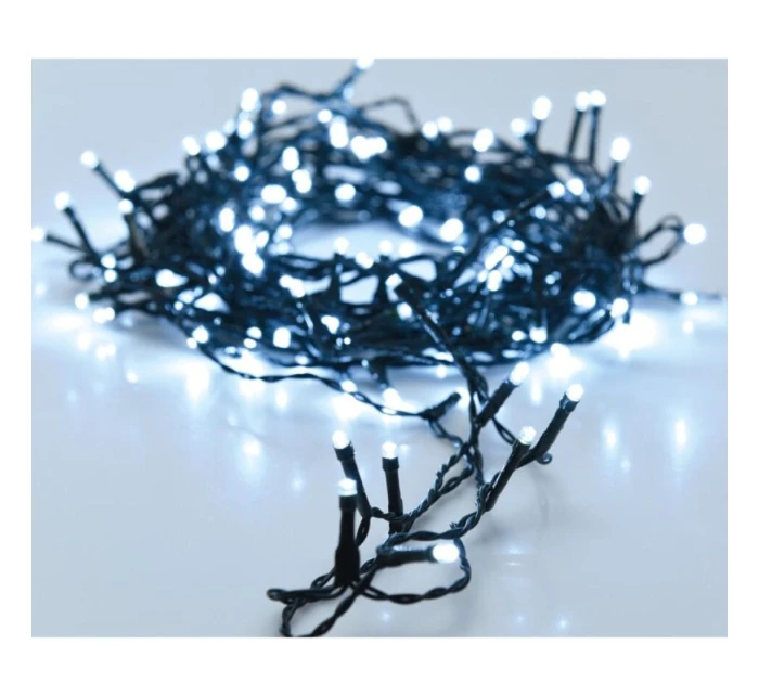 VIANOČNÝ STROMČEK SVETELNÁ REŤAZ 480 VIEDOL ČASOVAČ STUDENÁ BIELA