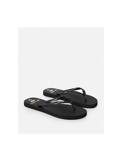 Plážové šľapky RIP CURL Icons Of Surf Bloom Open Toe, čierne