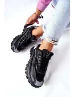 Damskie Sportowe Buty Cross Jeans II2R4018C Czarne