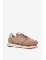 Dámské Semišové Tenisky Big Star model 21693008 HIPOLY SYSTEM Tmavě béžové - Big Star Shoes Dámské Semišové Tenisky Big Star model 21693008 HIPOLY SYSTEM Tmavě béžové - Big Star Shoes