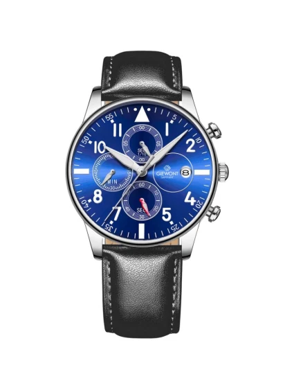 Pánske hodinky Giewont Chronograph Sapphire Black and Blue GW5630-A3 Pánske hodinky Giewont Chronograph Sapphire Black and Blue GW5630-A3