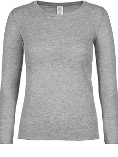 B&C #E150 LSL /women Dámské tričko s dlouhým rukávem 01.006T sport grey