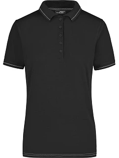 JN Dámské žerzejové elastické polo 02.0 black/white model 22487079 - Daiber