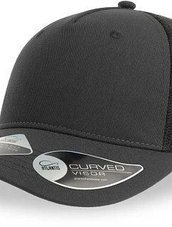 Atlantis Headwear Zion 5-panelová truckerová čiapka 33.0120 tmavošedá/čierna