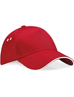 Beechfield B 15C 5-panelová sendvičová čiapka 53.015C classic red/white Beechfield B 15C 5-panelová sendvičová čiapka 53.015C classic red/white