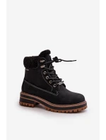 Zateplené dámské boty Big Star model 21669664 Černé - Big Star Shoes Zateplené dámské boty Big Star model 21669664 Černé - Big Star Shoes