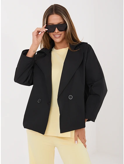 IT KR kabát FL8897KSM.02 čierny