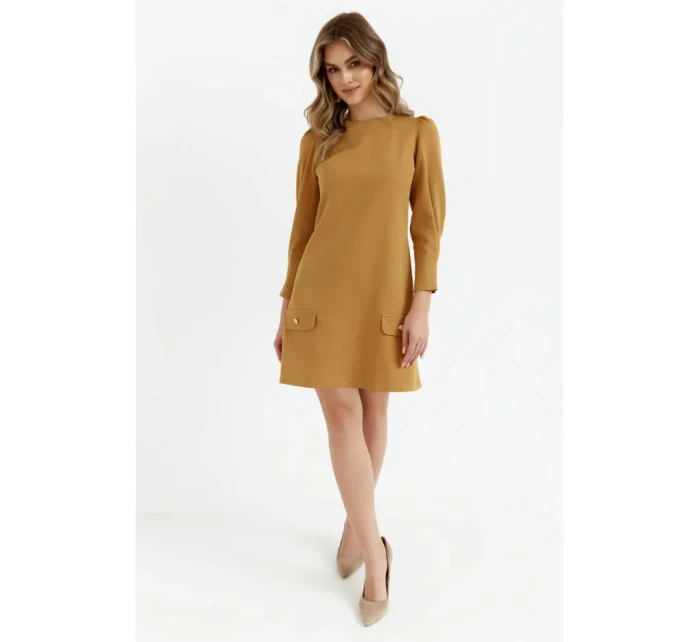 Trapézové šaty model 20589713 - Makover Trapézové šaty model 20589713 - Makover