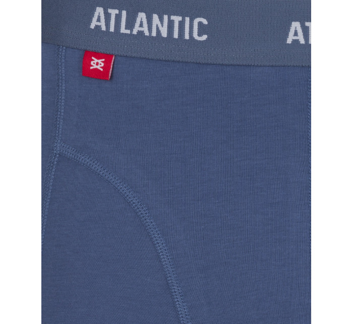 Pánske boxerky ATLANTIC Comfort 3Pack - tmavomodré/modré/červené