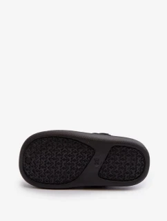 Detské penové papuče s ozdobou, čierna opleia