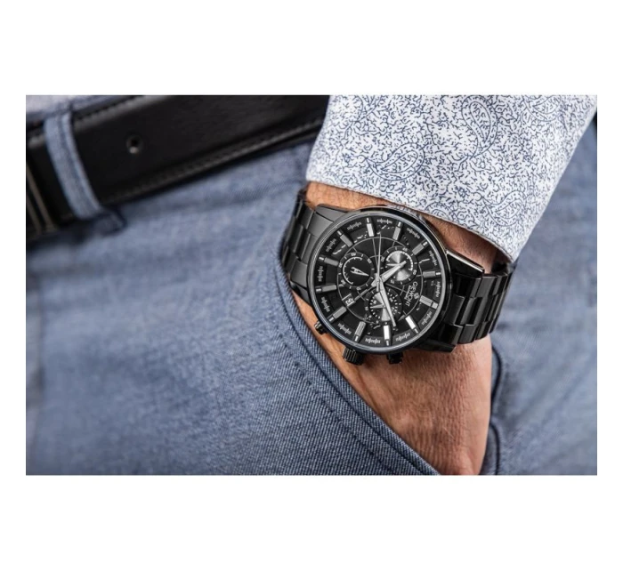 Pánské hodinky Chronograph Sapphire Black model 21807511 - Giewont Pánské hodinky Chronograph Sapphire Black model 21807511 - Giewont