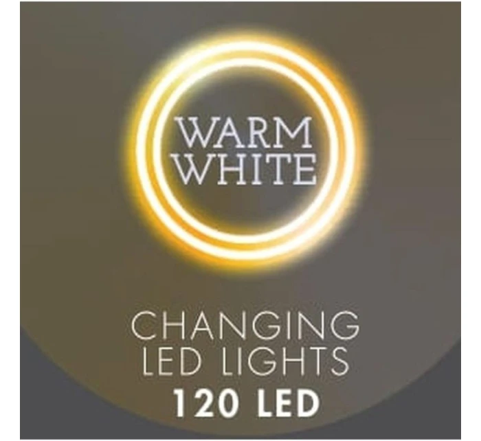 VIANOČNÉ STROMČEKY VONKAJŠIE/VNÚTORNÉ SVETELNÉ ZÁVESY 120 LED 300X60CM S DIAĽKOVÝM OVLÁDANÍM TEPLÁ BIELA