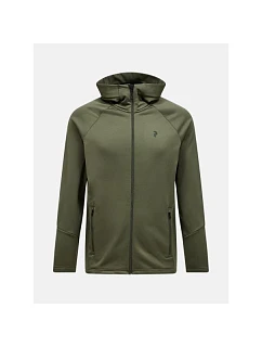 Mikina Peak Performance Rider Essentials Zip Hood Sweatshirt - pine needle/pine needle veľkosť: m