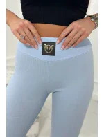 Pruhované legíny s vysokým pasem modré Pruhované legíny s vysokým pasem modré