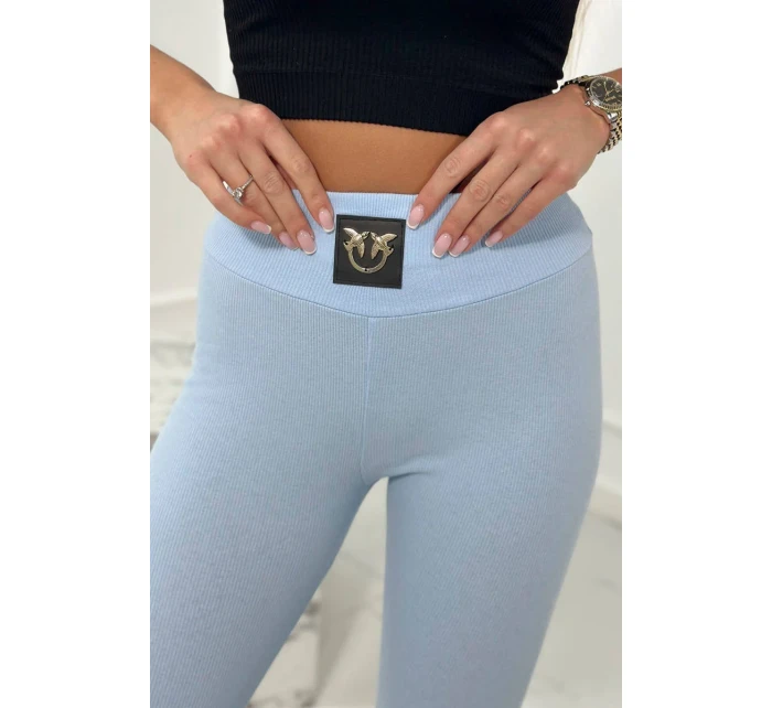 Pruhované legíny s vysokým pasem modré Pruhované legíny s vysokým pasem modré