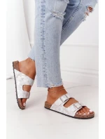 Dámské Nazouváky Stříbrné model 21553968 - EVENTO Dámské Nazouváky Stříbrné model 21553968 - EVENTO