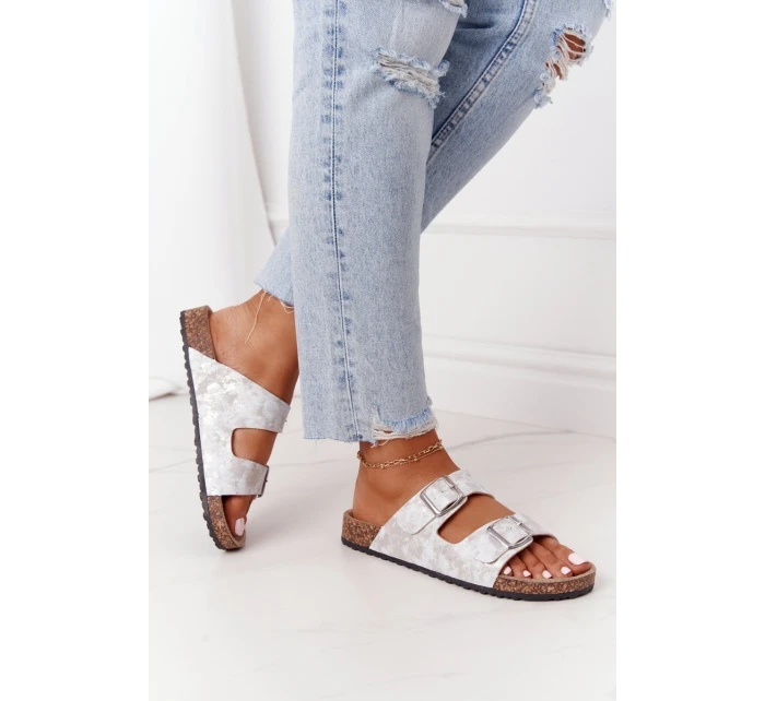 Dámské Nazouváky Stříbrné model 21553968 - EVENTO Dámské Nazouváky Stříbrné model 21553968 - EVENTO