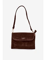 Malá Kabelka Listonoska z Eko Semiše Čokoládová Lucelle