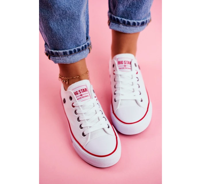 Dámské Bílé tenisky Big Star model 21501765 - Big Star Shoes