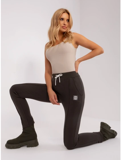 RV DR 9023.49P tmavé khaki tepláky RV DR 9023.49P tmavé khaki tepláky